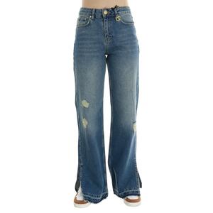 JEANS CON SPACCHI GAELLE BLU